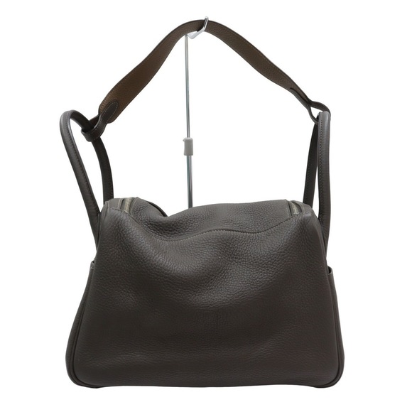 Hermes Lindy 30 Taurillon Clemence Etain 2WAY Handbag